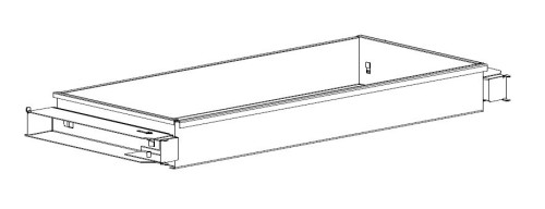 szuflada pełna do szaf z drzwiami skrzydłowymi