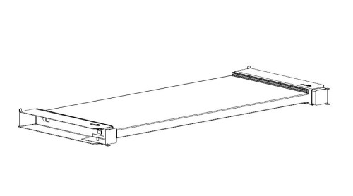 półka wysuwana do szaf z drzwiami skrzydłowymi