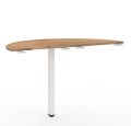 łącznik półokrągły 60 do łączenia stołów biurowych o głębokości 60 cm - kolor lancelot