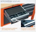 wkłady metalowe do szuflad + półka szuflady