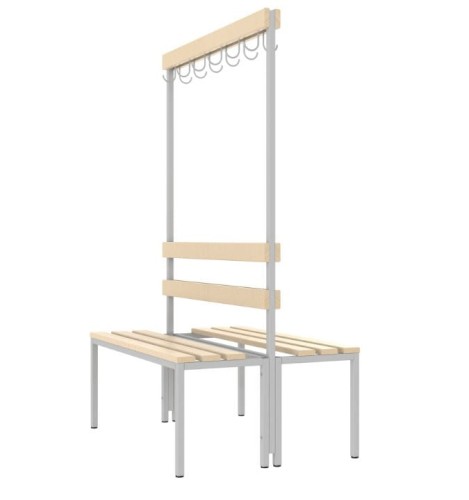 ławka z wieszakiem podwójna ŁSZ 2 szer. 100 cm