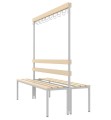 ławka z wieszakiem podwójna ŁSZ 2 szer. 150 cm