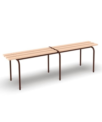 ławka z rurki stalowej ŁO 2 szer. 160 cm