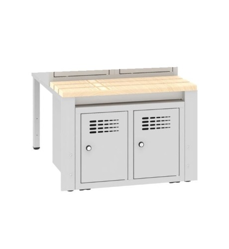 podstawa z szafką na buty do szaf socjalnych o szer. 60 cm