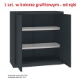 szafa w  kolorze grafitowym