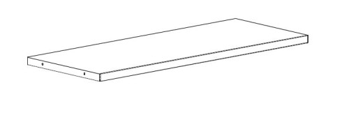 półka zwykła metalowa