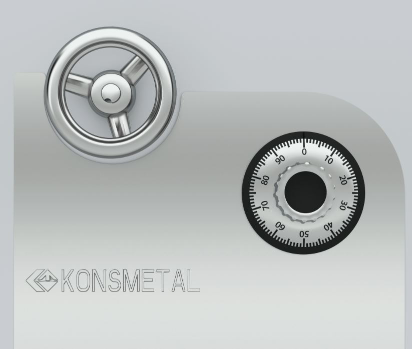 zamek szyfrowy mechaniczny z pokrętłem