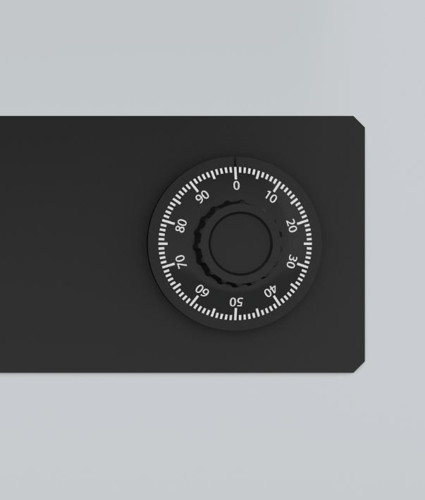 zamek szyfrowy mechaniczny z szyldem