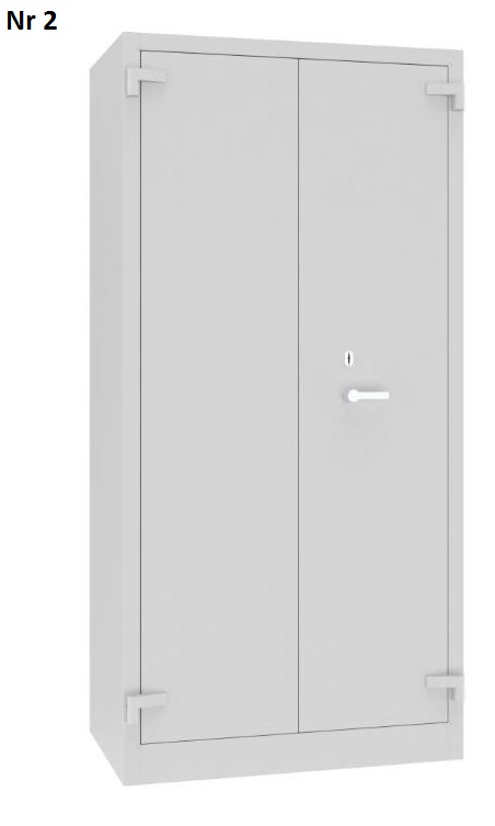 szafa odporna na ogień ze skrytką